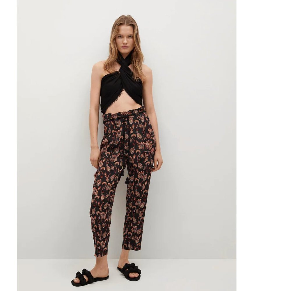 NWT MANGO - Flowy printed pants